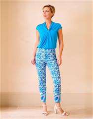 ROBELL BLUE PURPLE ROSE TROUSER 