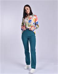 JOLIE TEAL FULL LENGTH BASIC PANTS 