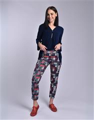 JOLIE NAVY PRINT KATIE PANTS 