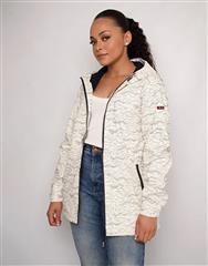 BATELA SOLLANA WHITE NAVY PATTERN BSEA JACKET