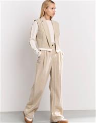 YAYA TWILL BEIGE WOVEN TROUSER 