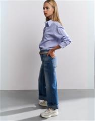 YAYA BLUE ROLL-UP DENIM 