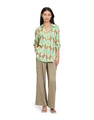 BETTY BARCLAY KHAKI GREEN BLOUSE 