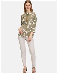 BETTY BARCLAY KHAKI NATURAL TOP 
