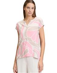 BETTY BARCLAY NATURAL ROSE PATTERN SHIRT 