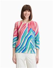 BETTY BARCLAY MINT ROSE KNIT PULLOVER 