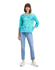 BETTY B TOP - MINT/BLUE