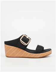 BUTTERFLY FEET BLACK CATHY1 LOW WEDGE
