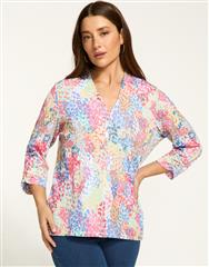 FDJ SPECTRAL NEUTRAL 3/4 SLEEVE TOP 