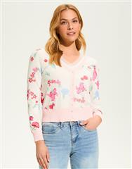FDJ STRAWBERRY MESH CARDIGAN 