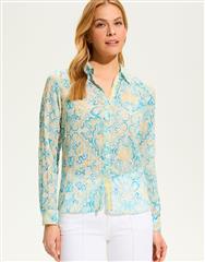 FDJ KALEIDESCOPE CRINKLE PRINT SHIRT 