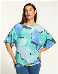 FDJ TIDAL POOL 3/4 SLEEVE TOP 