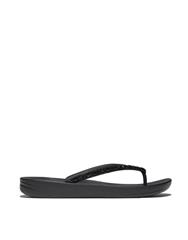 FIT FLOP ALL BLACK IQUSHION MULTI CRYSTAL FLIP FLOPS