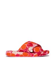 FIT FLOP REDBERRY IQUSHION D-LUXE FLOWRZ CROSS SLIDES