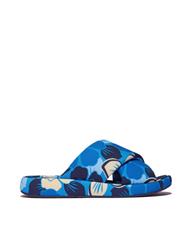 FIT FLOP BLUEMIX IQUSHION D-LUXE FLOWRZ CROSS SLIDES