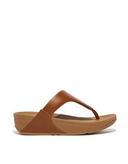 FIT FLOP TAN LULU LEATHER TOEPOST SANDAL
