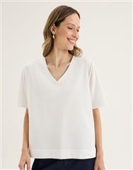 YARRA TRAIL ECRU GLASS TEE 