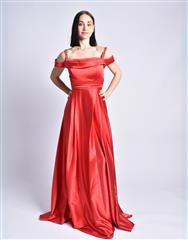 ROSELLA PRETO RED SILK DRESS 