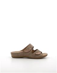 SOFT STYLE TAUPE CLARISSA SLIP ON SANDAL