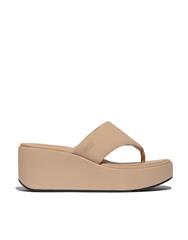 FIT FLOP BEIGE PLATFORMS WEDGE SANDAL 