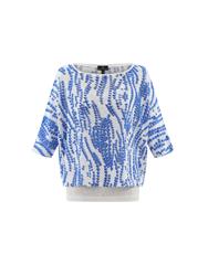 MARBLE COBALT BLOUSE