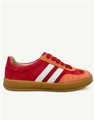 JULZ RED ORANGE WHITE SHILOH SNEAKER