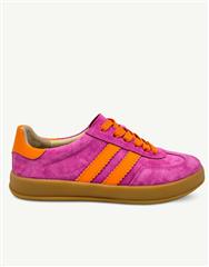 JULZ FUCHSIA ORANGE SHILOH SNEAKER 