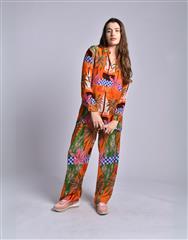 JOLIE ORANGE MULTI RIHANNA SHIRT