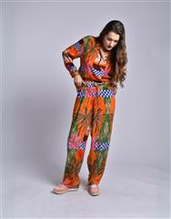 JOLIE ORANGE MULTI CORA PANTS 