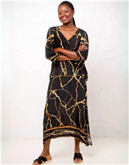 ICONIC BLACK GOLD GLORIA DRESS 