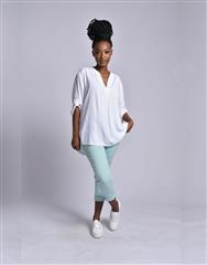 MADE IN ITALY WHITE BLOUSE 