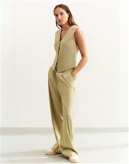 YAYA SOFT GREEN WIDE TROUSER