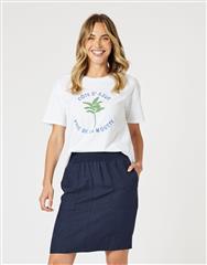 GORDON SMITH WHITE COTE D AZUR TEE 