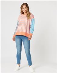 THREADZ MULTI STRIPES SWEATSHIRT 