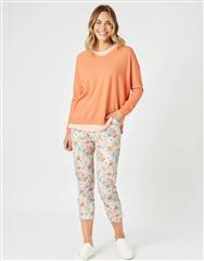 THREADZ NATURAL FLORAL LYLA PANTS