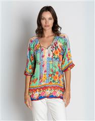 LULALIFE PRINT CARLISLE TOP 
