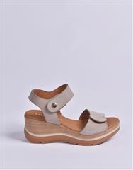 PAULA URBAN TAUPE WEDGE SANDAL