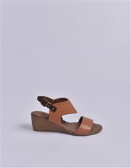 BUENO TAN HIGH WEDGE SANDAL 