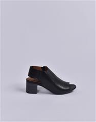 BUENO BLACK H-HEEL SANDAL