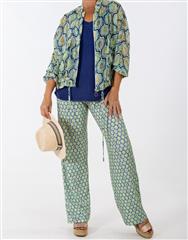 CALYPSO GEOMETRIC FLORAL RELAXED JOGGER 