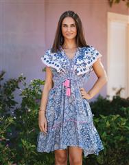 ISLA BONITA BLUE SHORT DRESS 