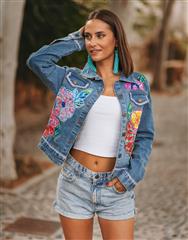 ISLA BONITA EMBROIDERY DENIM JACKET 