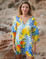 ISLA BONITA LEMON PRINT KURTA 