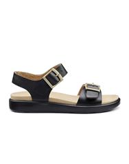 HOTTER BLACK CORFU SANDAL 