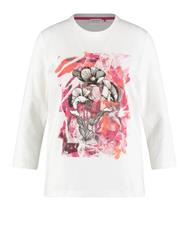 GERRY WEBER PINK WHITE GRAPHIC T-SHIRT 