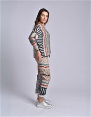 MADE IN ITALY MULTI PRINT KNIT TOP 