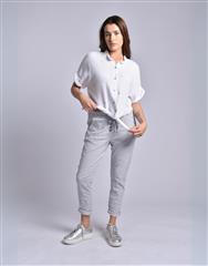 MADE IN ITALY WHITE TIE FRONT TOP 