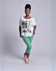 MADE IN ITALY WHITE MULTI SCOOTER TOP 