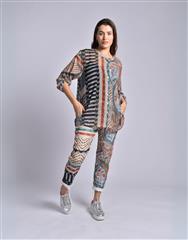 MADE IN ITALY MULTI PRINT BLOUSE 