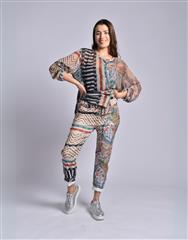 MADE IN ITALY MULTI PRINT PANTS 